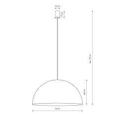 Подвесной светильник Nowodvorski Hemisphere Super L White 10696 1