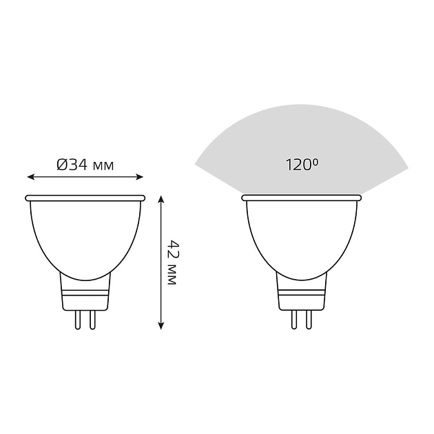 Лампа светодиодная Gauss GU4 3W 3000K матовая 132517103 Фото № 2