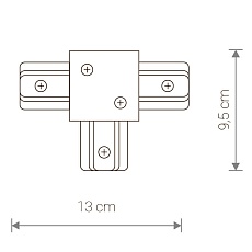 Коннектор T-образный Nowodvorski Profile Recessed 8835 1