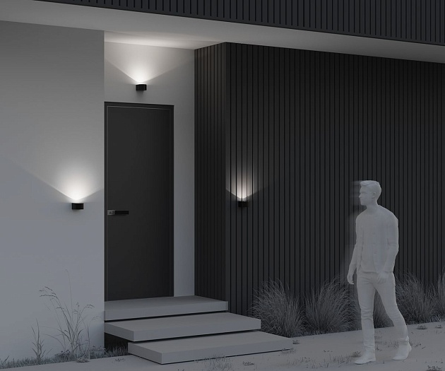 Уличный настенный светодиодный светильник Maytoni Blow O435WL-L5GF3K Фото № 3