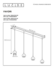 Подвесной светильник Lucide Favori 09434/04/31 1