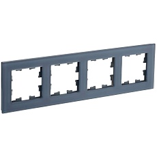 BRITE Рамка 4-местная РУ-4-2-Бр стекло маренго матовый IEK BR-M42-G-31-K35