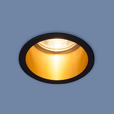 Встраиваемый светильник Elektrostandard 7004 MR16 BK/GD черный/золото a036622