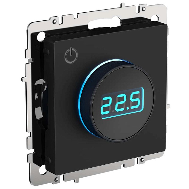 BRITE Термостат электронный с индикацией ТС10-1-БрЧ черный IEK BR-RT11-K02 Фото № 1