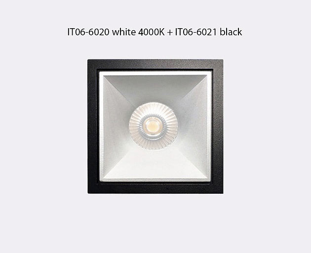 Встраиваемый светодиодный светильник Italline IT06-6020 white 4000K Фото № 4