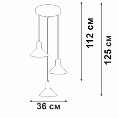 Подвесной светильник Vitaluce V4785-0/3S 2