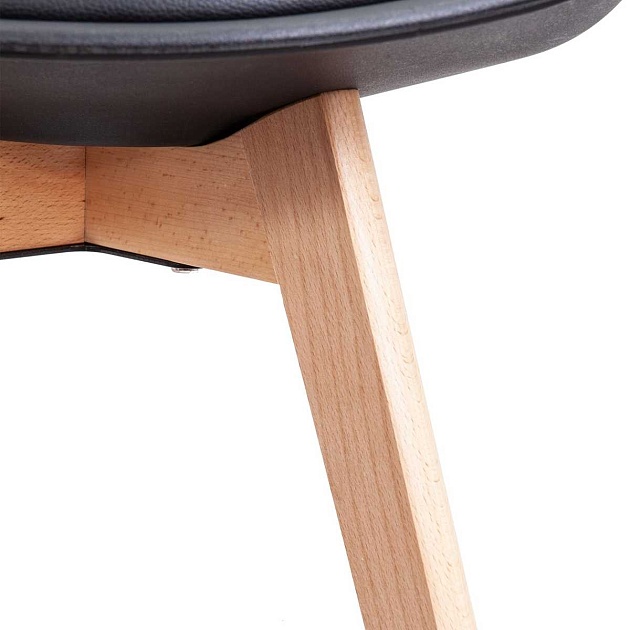 Кухонный стул AksHome Bliss черный, пластик + экокожа 35253 Фото № 4