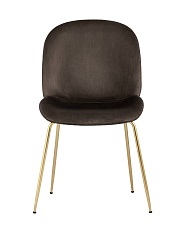 Кухонный стул Stool Group Турин велюр коричневый золотые ножки 8329 VELVET BROWN 1