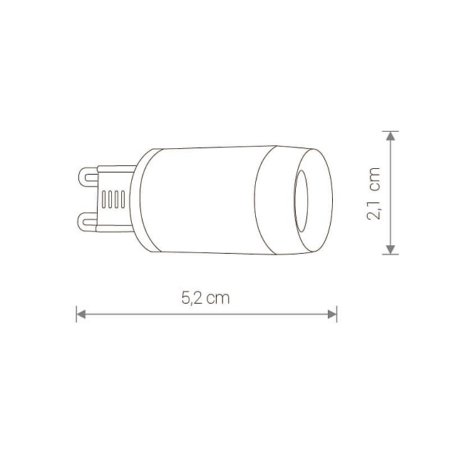 Лампа светодиодная G9 3W 3000K прозрачная 9173 фото 2