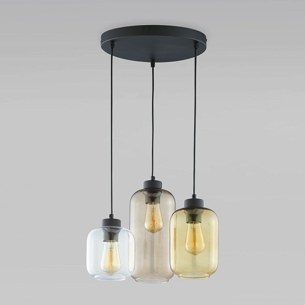 Подвесная люстра TK Lighting 3175 Marco Brown Фото № 1