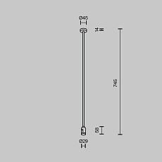 Крепление потолочное с вводом питания Maytoni Flarity TRA159C-B1-BS 1