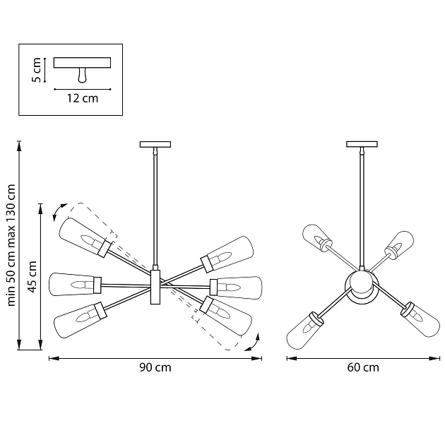 Потолочная люстра Lightstar Crotone 690063 изображение 3 Потолочная люстра Lightstar Crotone 690063 Фото № 3