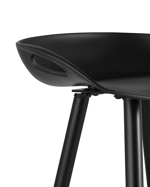 Барный стул Stool Group Флэш черный черные ножки FIYAN BLACK изображение 3 Барный стул Stool Group Флэш черный черные ножки FIYAN BLACK Фото № 3