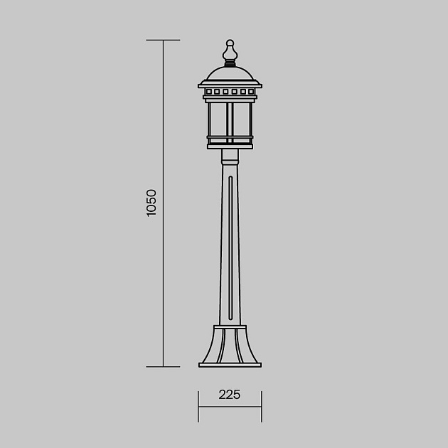 Уличный светильник Maytoni Salamanca O031FL-01BR Фото № 2