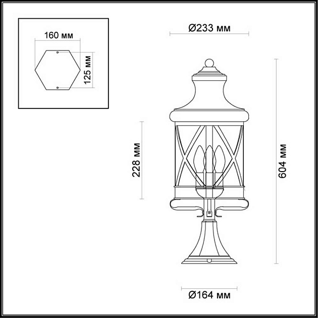 Уличный светильник Odeon Light Nature Sation 4045/3B Фото № 4