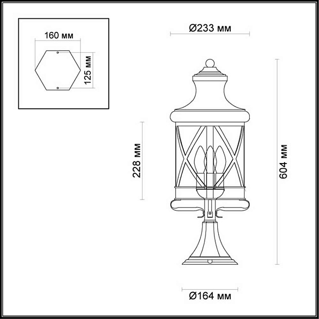 Уличный светильник Odeon Light Nature Sation 4045/3B фото 4