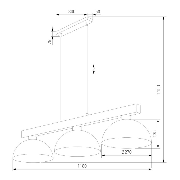 Подвесной светильник TK Lighting 6299 Oslo a068762 Фото № 2