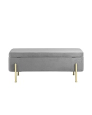 Банкетка Stool Group Болейн с ящиком велюр серый 20A544VF-MOMO-38 4