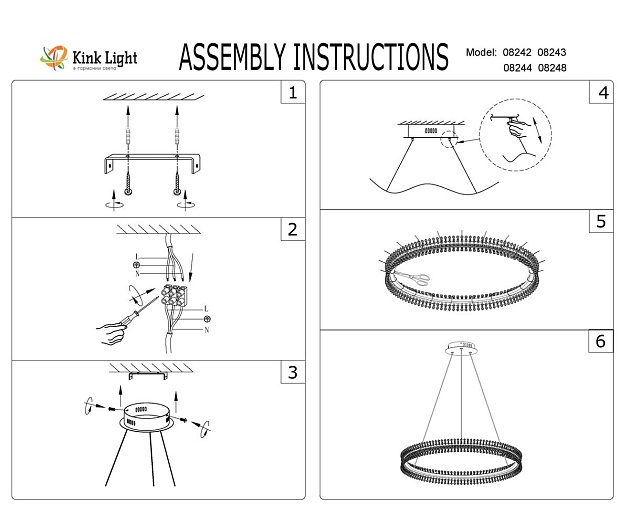 Подвесной светодиодный светильник Kink Light Лаура 08243,12A изображение 2 Подвесной светодиодный светильник Kink Light Лаура 08243,12A Фото № 2