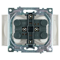 Розетка двойная 2P Stekker Катрин со шторками белый GLS10-7113-01 39573 3