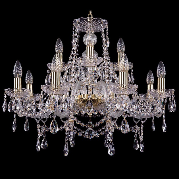 Подвесная люстра Bohemia Ivele 1411/8+4/240 G изображение 1 Подвесная люстра Bohemia Ivele 1411/8+4/240 G Фото № 1