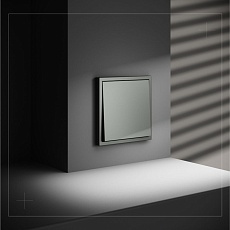 Перекрестный переключатель встраиваемый Voltum S70 одноклавишный 10А, (титан) VLS010506 3