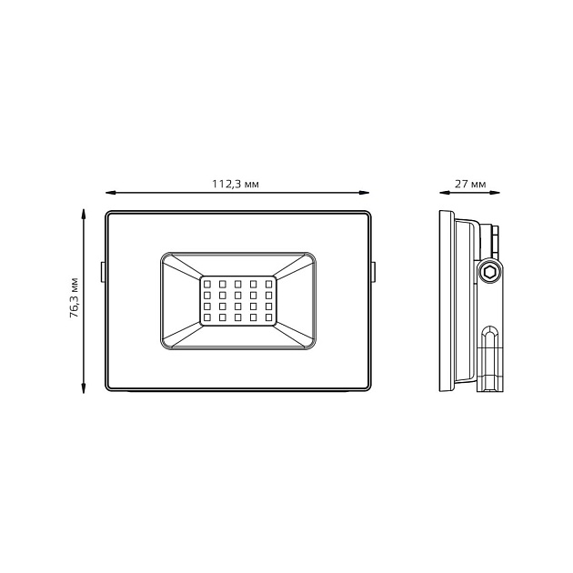 Прожектор светодиодный Gauss Elementary 20W 4000К 613100220 Фото № 2