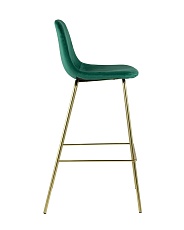 Барный стул Stool Group Валенсия велюр зеленый золотые ножки BC-91003B green HLR-56 1