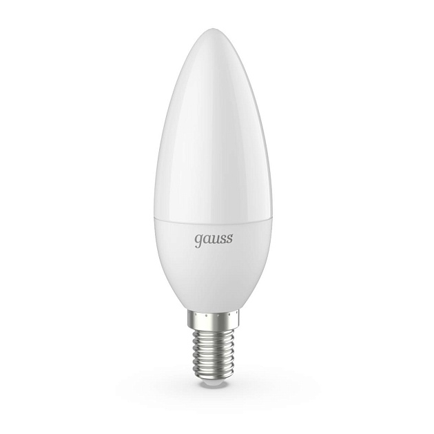 Лампа светодиодная Gauss E14 6.5W 4100К матовая 103101207 Фото № 1