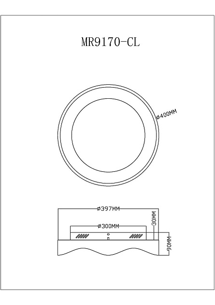 Потолочный светодиодный светильник MyFar Ceiling Diona MR9170-CL изображение 2 Потолочный светодиодный светильник MyFar Ceiling Diona MR9170-CL Фото № 2