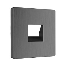 Накладка для телефонной розетки RJ-11 Werkel графит рифленый W1192004 4690389158711
