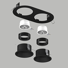 Комплект со светильником Lightstar Domino Round (214657+214607+214607+214007+214007) D6570707BMOD 2