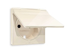Лицевая панель розетки AMBRELLA VOLT AP3080 2