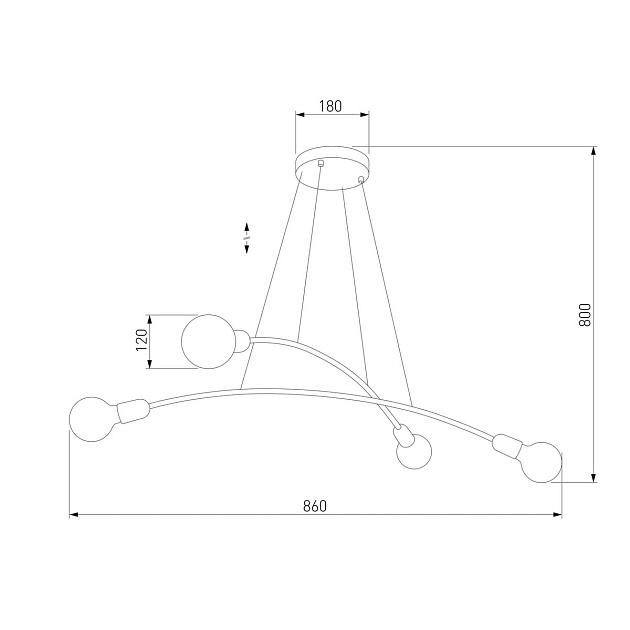 Подвесная люстра TK Lighting 2724 Helix Black Фото № 3