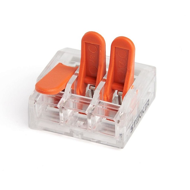 Универсальная компактная клемма 3-проводная Stekker, LD221-613 39864 изображение 5 Универсальная компактная клемма 3-проводная Stekker, LD221-613 39864 Фото № 5