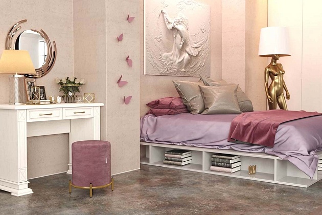 Пуф Sheffilton SHT-B6 пыльная роза/золото 3246784201 изображение 3 Пуф Sheffilton SHT-B6 пыльная роза/золото 3246784201 Фото № 3