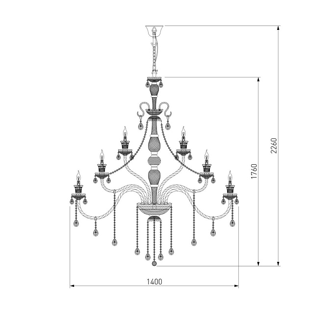 Подвесная люстра Bogates 336 Strotskis фото 2