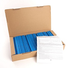 Зажим пружинный, 3-проводной проходной ЗНИ - 4.0 (JXB ST 4), синий Stekker 39970 2