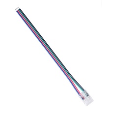 Коннектор прокалывающий 4 pin для подключения RGB LED ленты 10мм тип COB IP20 длина провода 150мм Apeyron 09-119