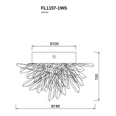Бра Fluorite Sorpresa FL1157-1WS 2