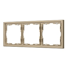 Рамка пластиковая FRM-NOBE-SFPL-3-GD Arlight 054221