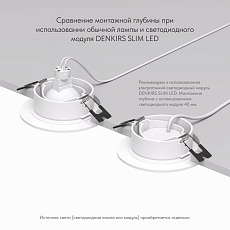 Встраиваемый светильник Denkirs Tisted DK3029-WH 2