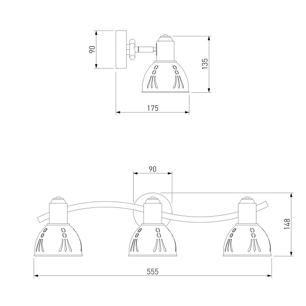 Спот Eurosvet 20052/3 античная бронза изображение 2 Спот Eurosvet 20052/3 античная бронза Фото № 2