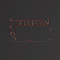 Профиль Flexy для изготовления скрытых карнизных ниш 8243 GARDINA3 03 9016 2