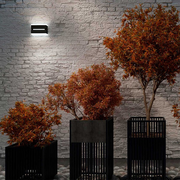 Уличный настенный светодиодный светильник Novotech Street Strait 359196 изображение 4 Уличный настенный светодиодный светильник Novotech Street Strait 359196 Фото № 4