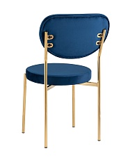Кухонный стул Stool Group Барбара велюр королевский синий золотые ножки BARBARA GL HLR-69 5