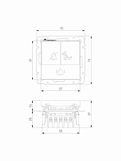 Кнопка звонка для отелей Werkel белый W1114601 4690389171345 2