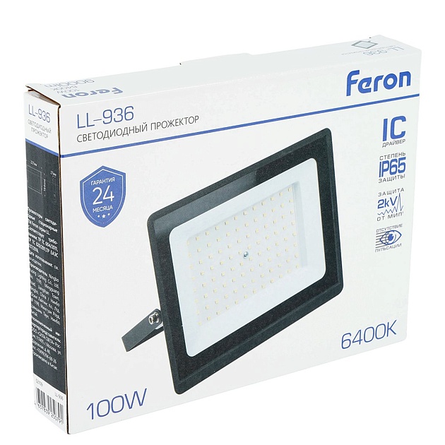 Светодиодный прожектор Feron LL-936 52109 изображение 2 Светодиодный прожектор Feron LL-936 52109 Фото № 2