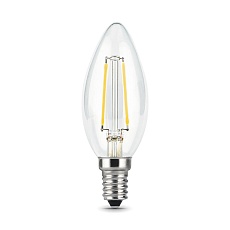 Лампа светодиодная филаментная Gauss E14 9W 2700К прозрачная 103801109 1