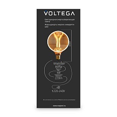 Лампа светодиодная филаментная Voltega 271 E27 4W 1800K желтая 8542 4